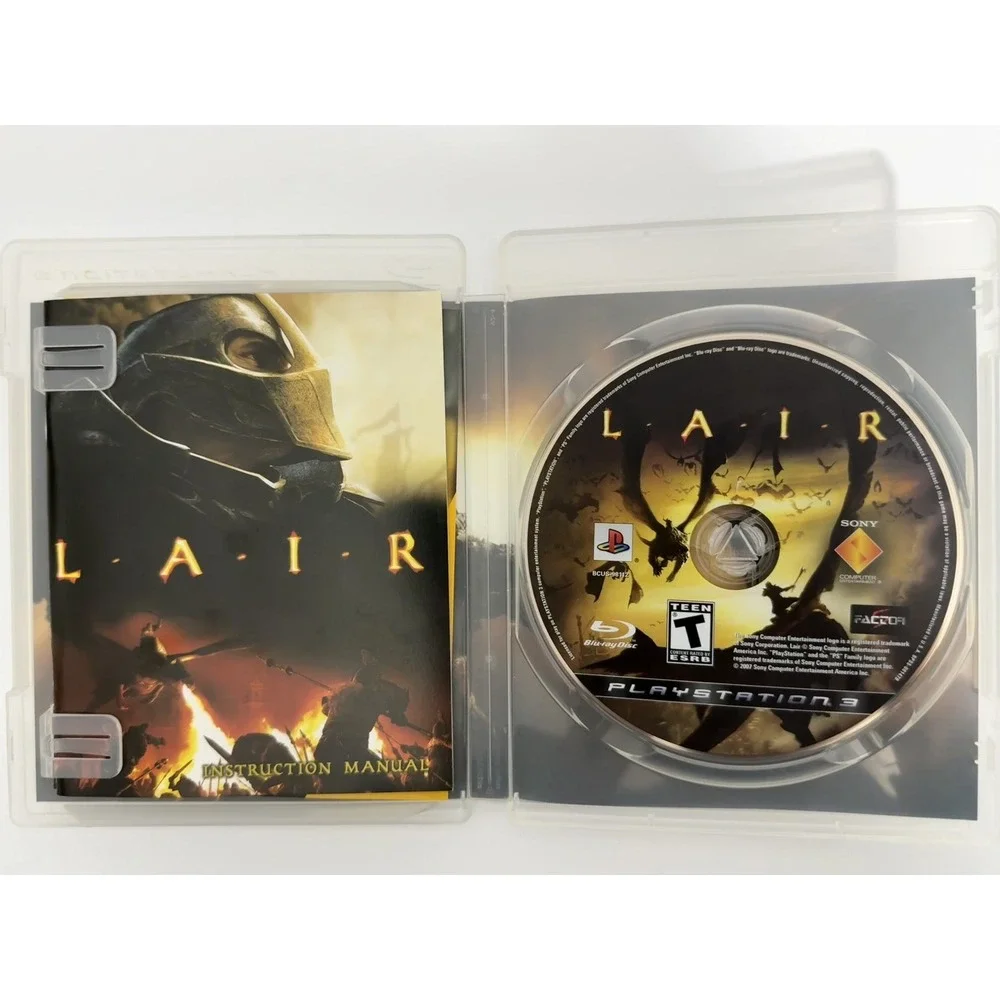 Lair‎ - Sony PlayStation 3, 2007 - Complete CIB W/ Manual - Tested and Working